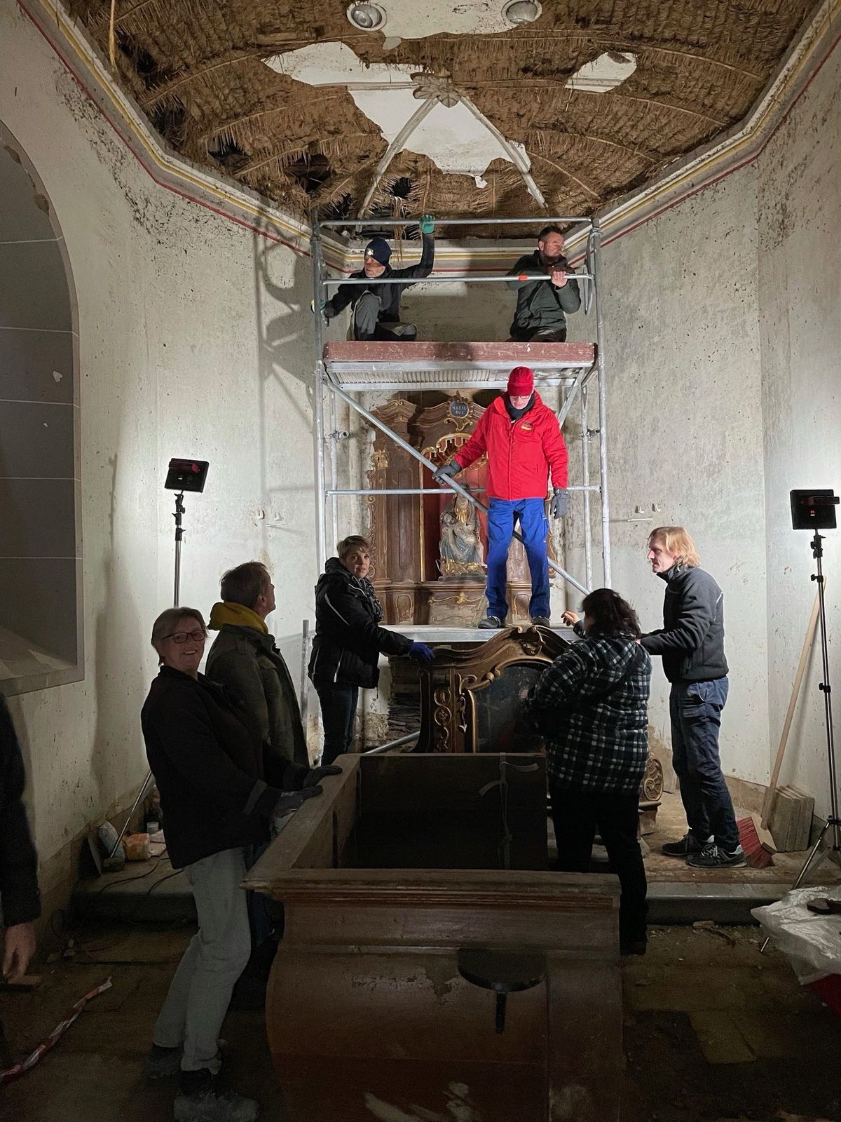 Abbau des Altars